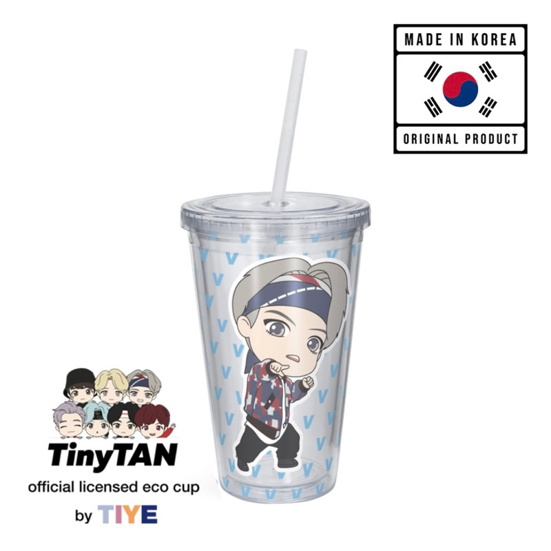 TinyTAN Cool Name Tumbler Jungkook 500ml & TinyTAN Cool Name Tumbler V 500ml