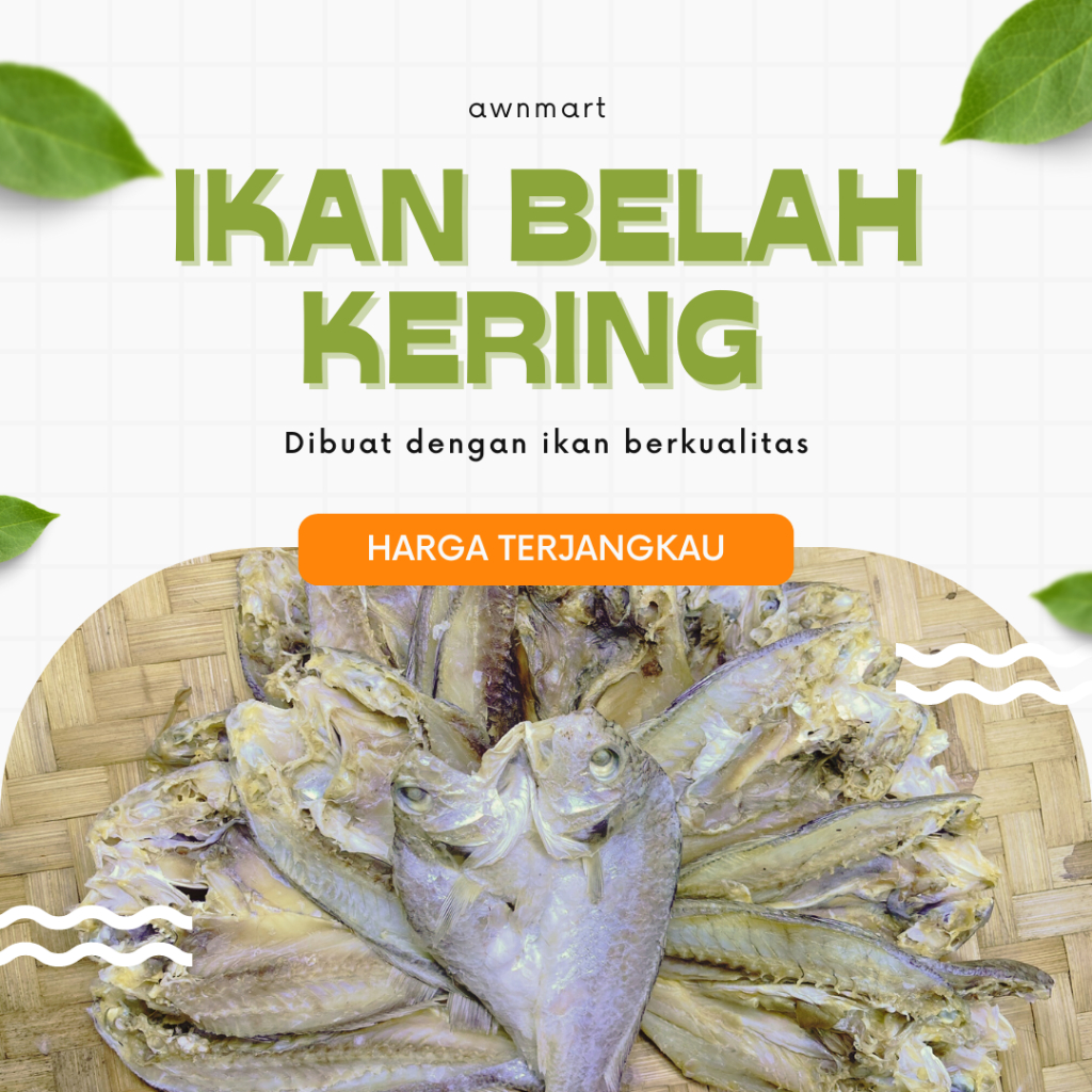 

[COD] Ikan Asin Kering Ikan Kepala Batu / Samge Belah (Asin) - 1/2kg