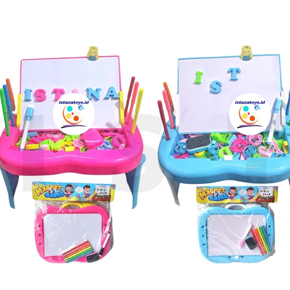 

ID Mainan Papan Tulis Magnetic Drawing Board Meja Belajar Anak FU1131