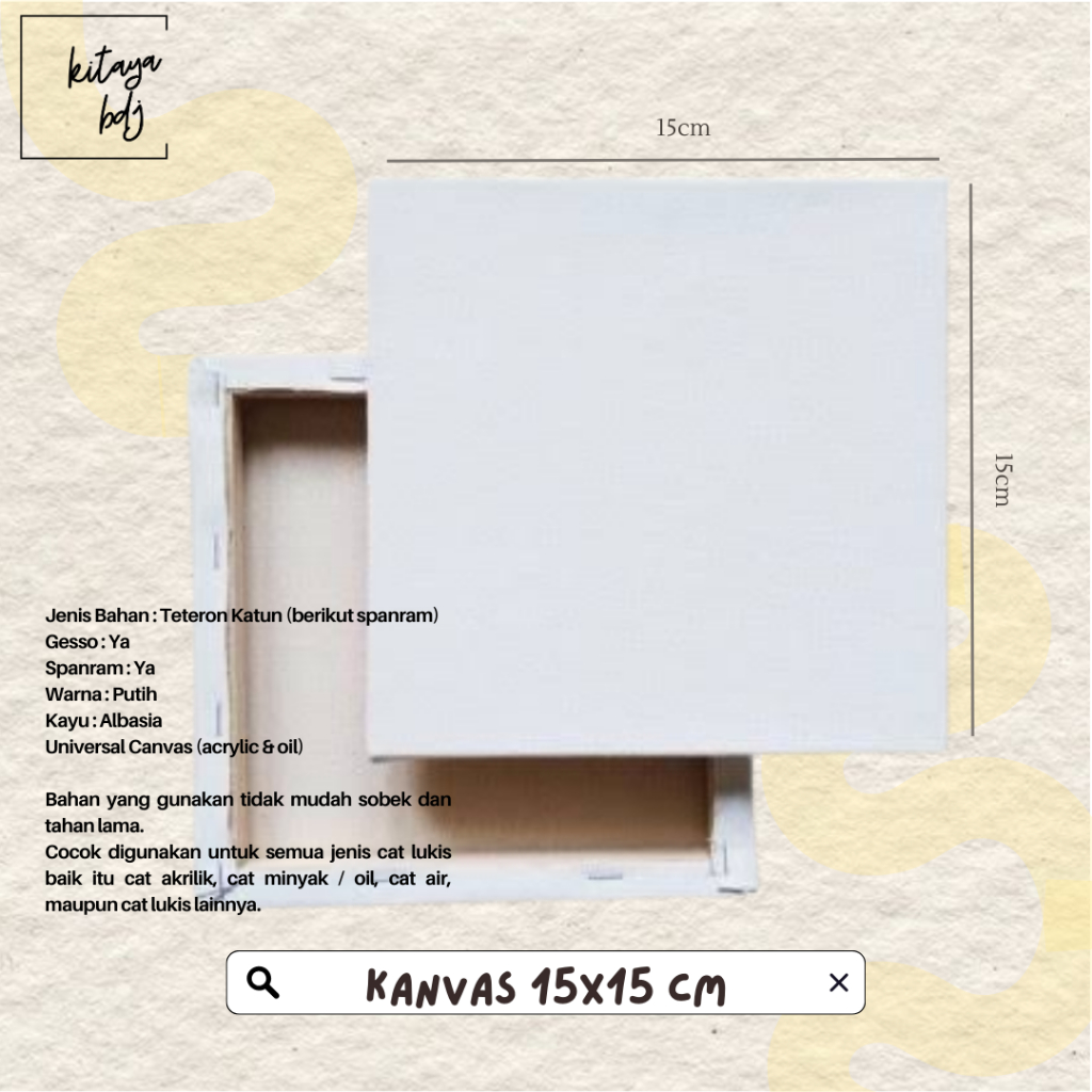 

Kanvas 15x15 cm