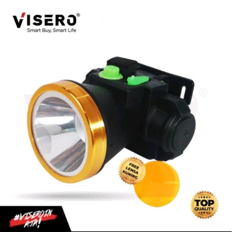 Senter Kepala Visero RAMBO RS-12B 25W | Senter Kepala Cas Cahaya Putih