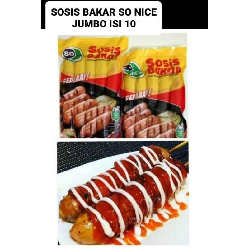 

SOSIS BAKAR SO NICE JUMBO ISI 10