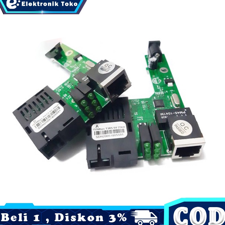 Terbaik PCB Board HTB31 AB Side A Side B Fiber Optic Media Converter PCB Board HTB31 AB Side A Side 
