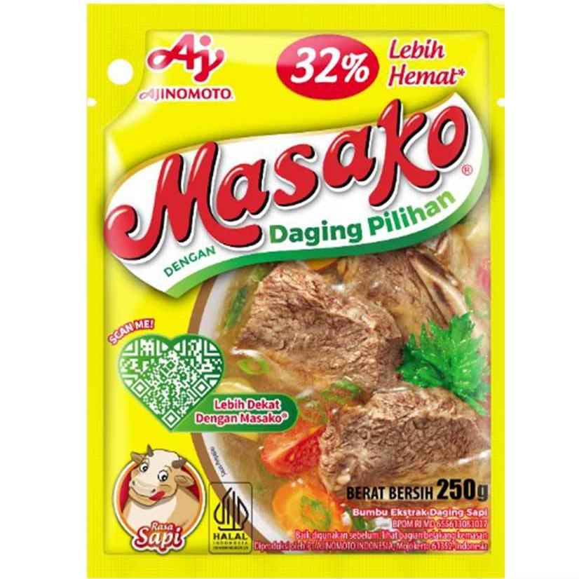 

Ajinomoto Penyedap Rasa MASAKO Sapi 250gr