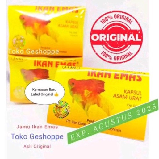 

Termurah Jamu Asam urat pegal linu cap Ikan emas