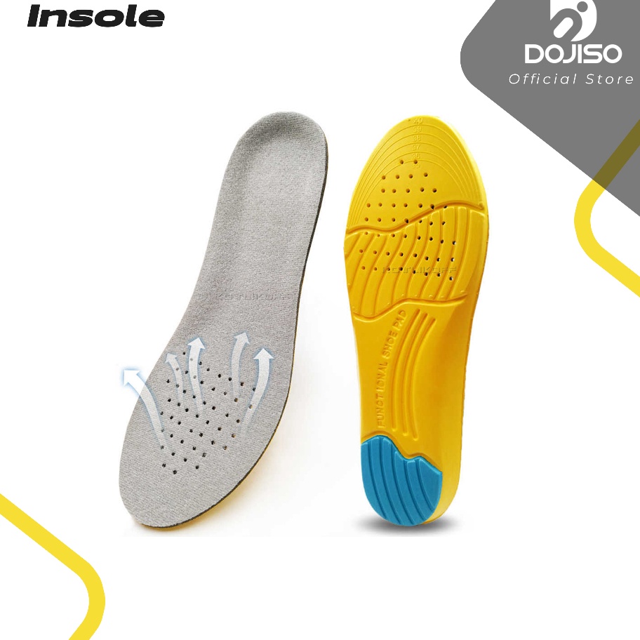 TERBARU Insole Sepatu Olahraga Sport Arch Support Kaki Rata Memory Foam Alas Kaki Datar Sol Futsal R