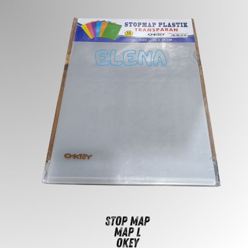 

Map L okey/stopmap plastik/map L ukuran folio