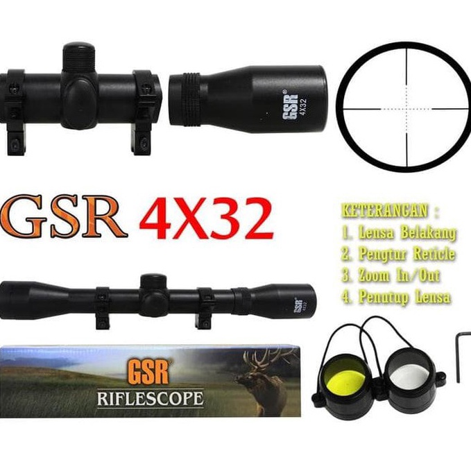 Harga Bersahabat TELESKOP GSR 4X32 Murah