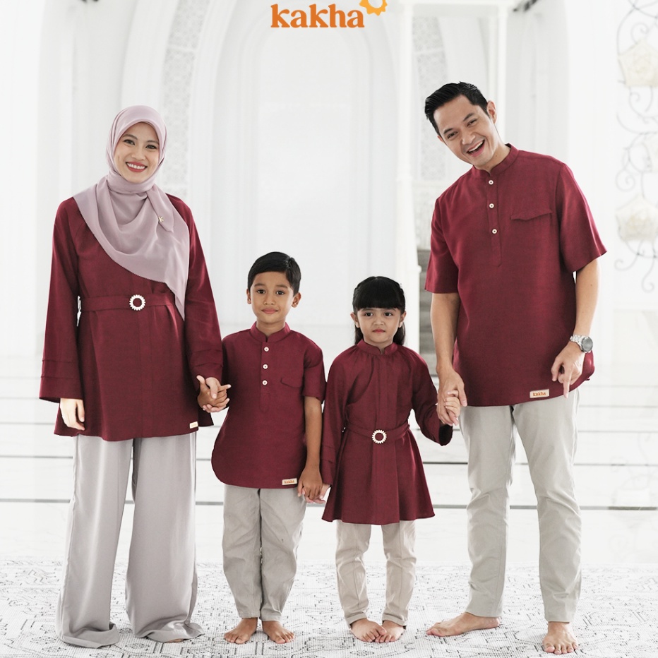 PALING AMPUH Kakha x Alyssa Soebandono  Sarimbit Keluarga Akasia B  Baju couple keluarga  Sarimbit Keluarga  Baju muslim couple