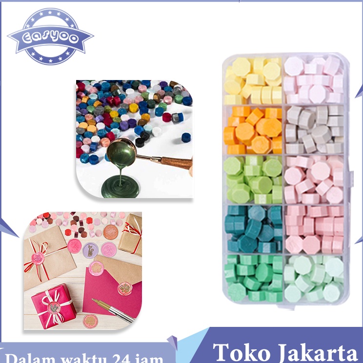 

Best Produk Isi 2 Octagon Wax Particles DIY Lilin Wax Partikel 1 Color DIY Stempel Wax