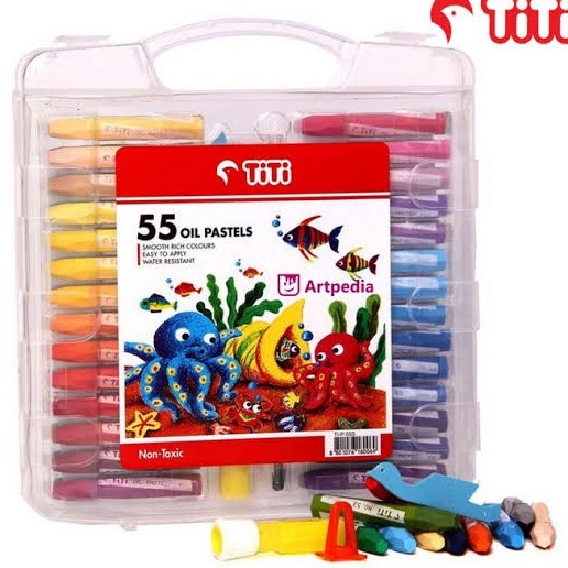 

SOS Oil Pastel TITI 55 WarnaKrayonCrayon MinyakCrayon Warna