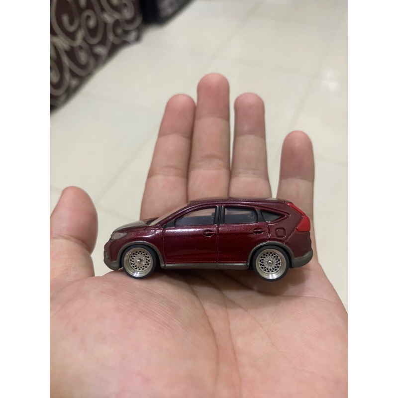 Tomica Honda CRV Merah Custom Stance/ceper ban premium aloy