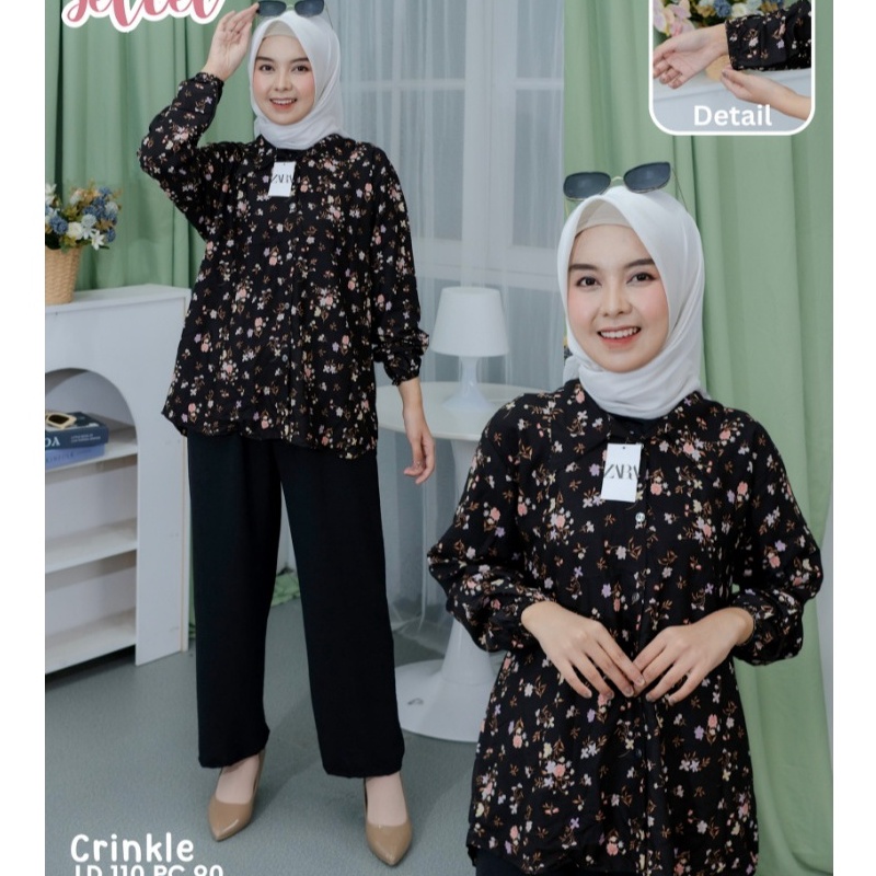 Free Ongkir PREMIUM SET ZARA KATUN MIX CRINKLE LD 11  SETELAN ZARA  ONE SET ZARA VIRAL  SETELAN WANI