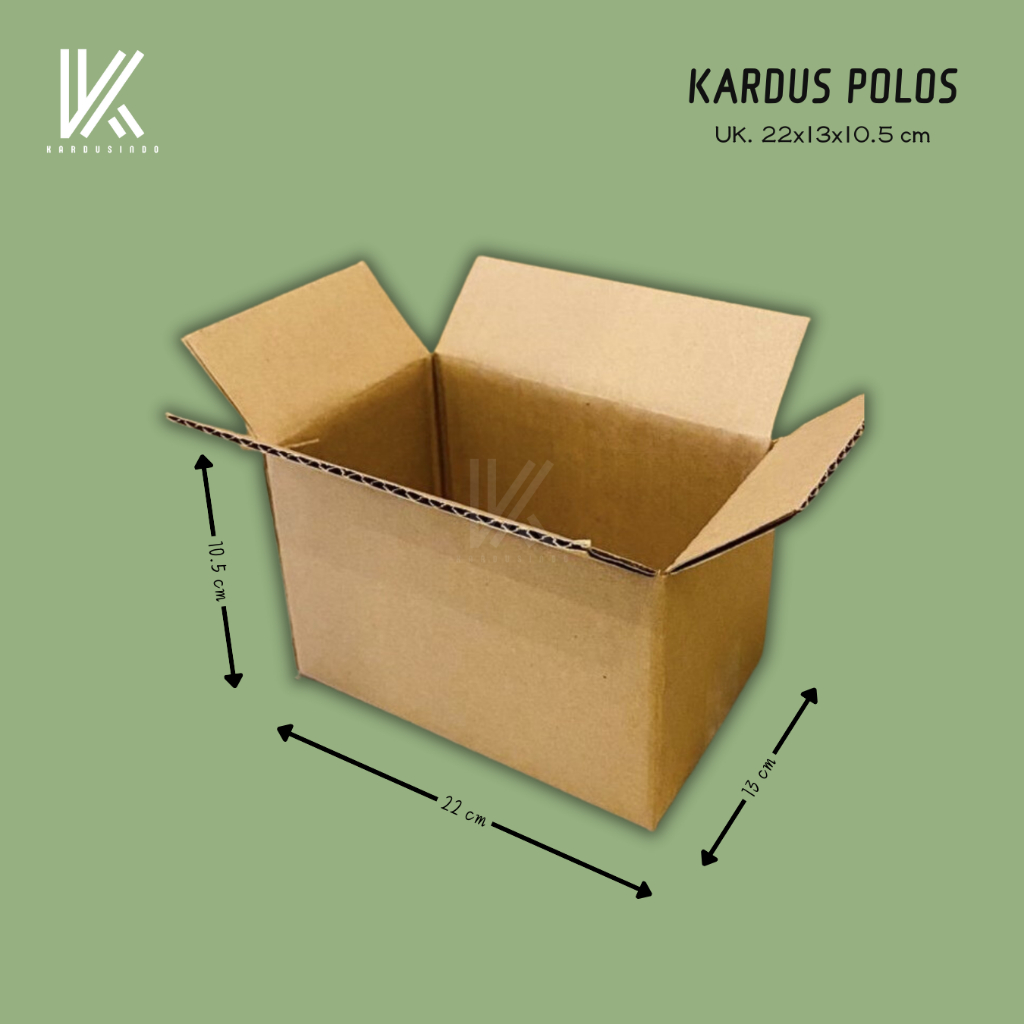 

KARDUS BOX POLOS BARU UK 22x13x10,5 CM
