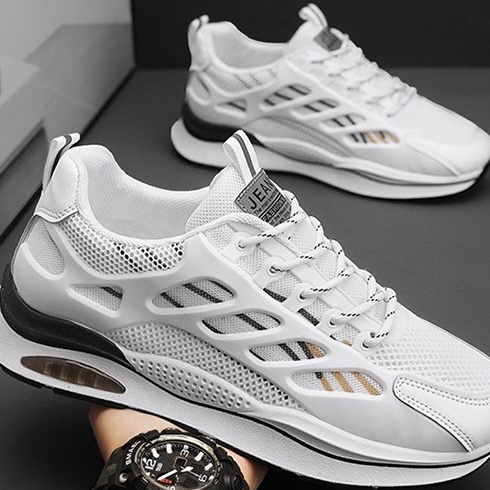 TERBARU Keeping Sepatu Pria Putih Sneakers Sport Fashion Cowok Sepatu Olahraga Outdoor Kerja Fashion