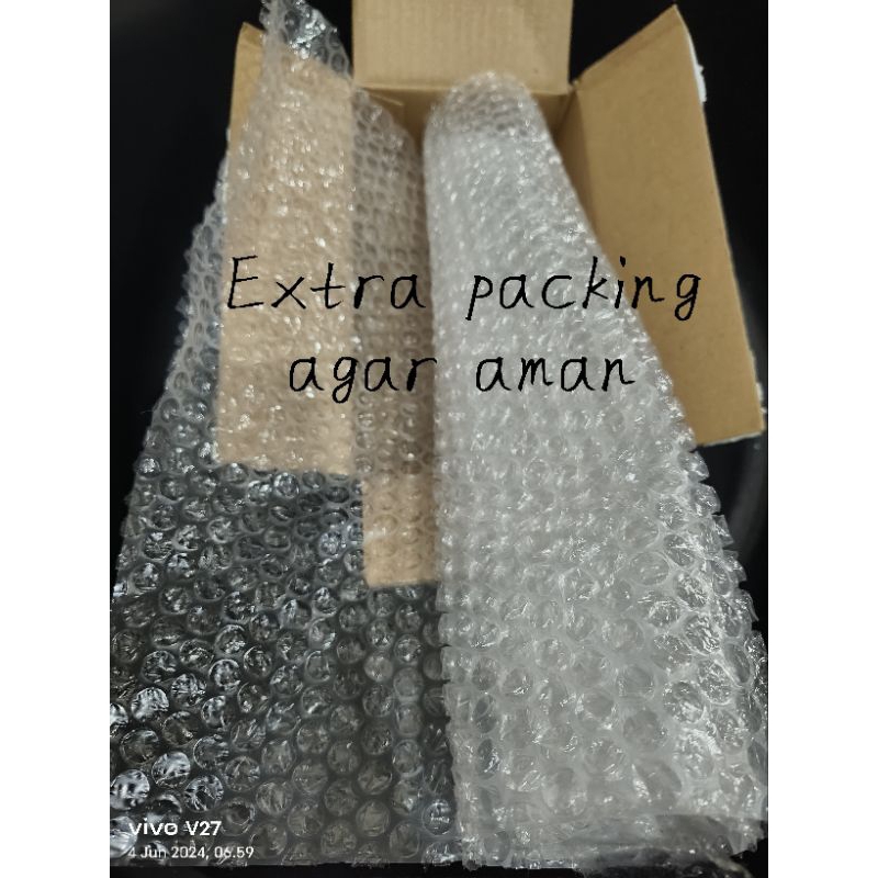 

Extra packing kardus dan Bubble wrap