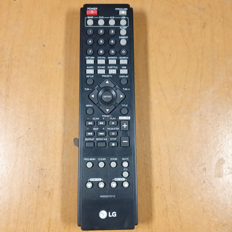 Remote DVD home theater LG AKB32273710  bekas normal original