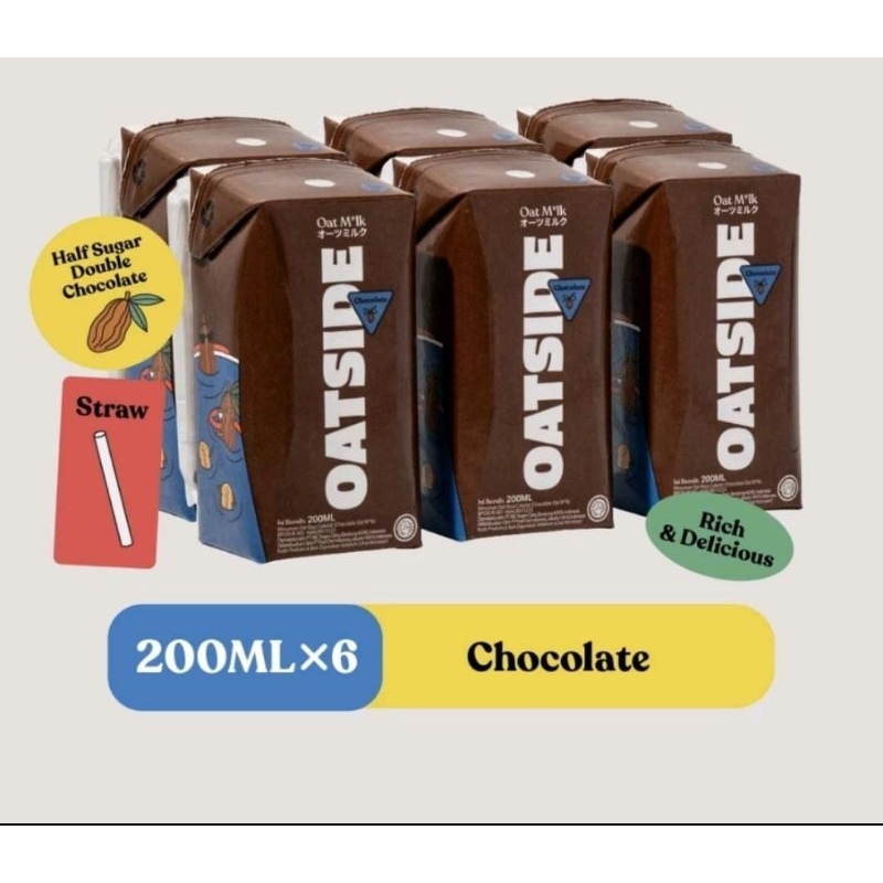 

OATSIDE 200ml x 6pcs Coffee.ChocoMalt.Chocolate.Barista Blend