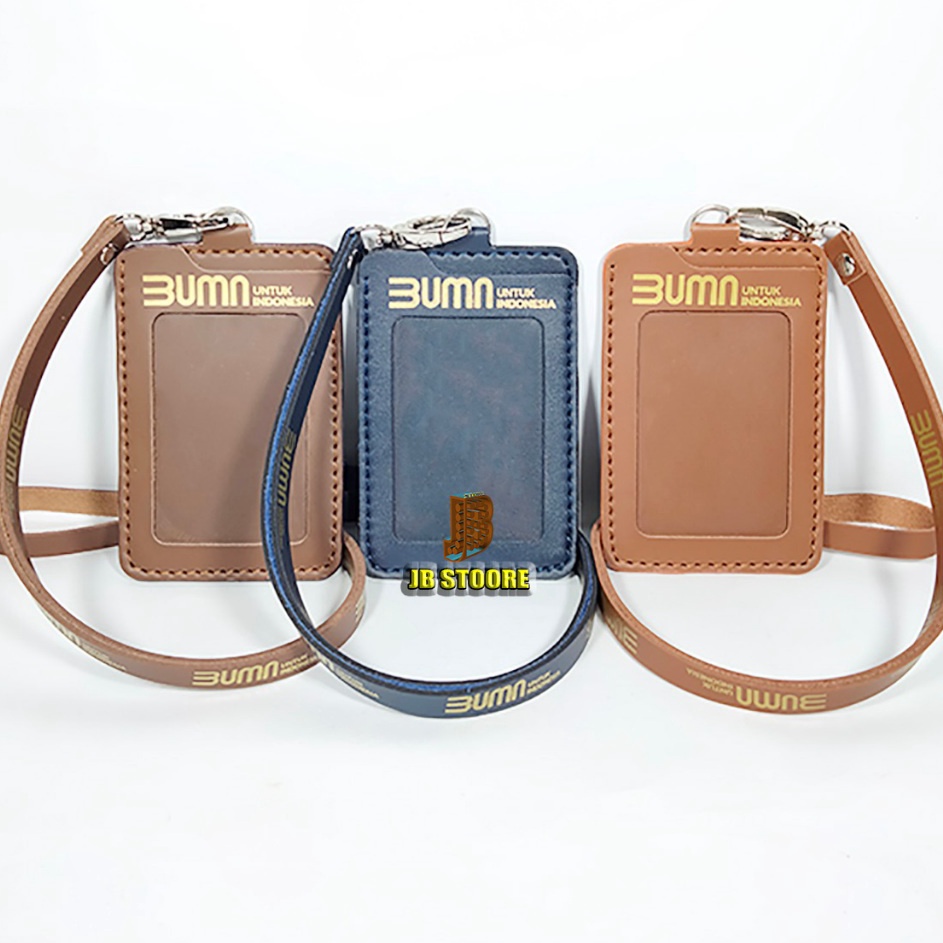 

Tempat Id Card BUMN 1K Kulit Id Card Holder Bumn Indonesia Gantung name tag bumn tali kulit