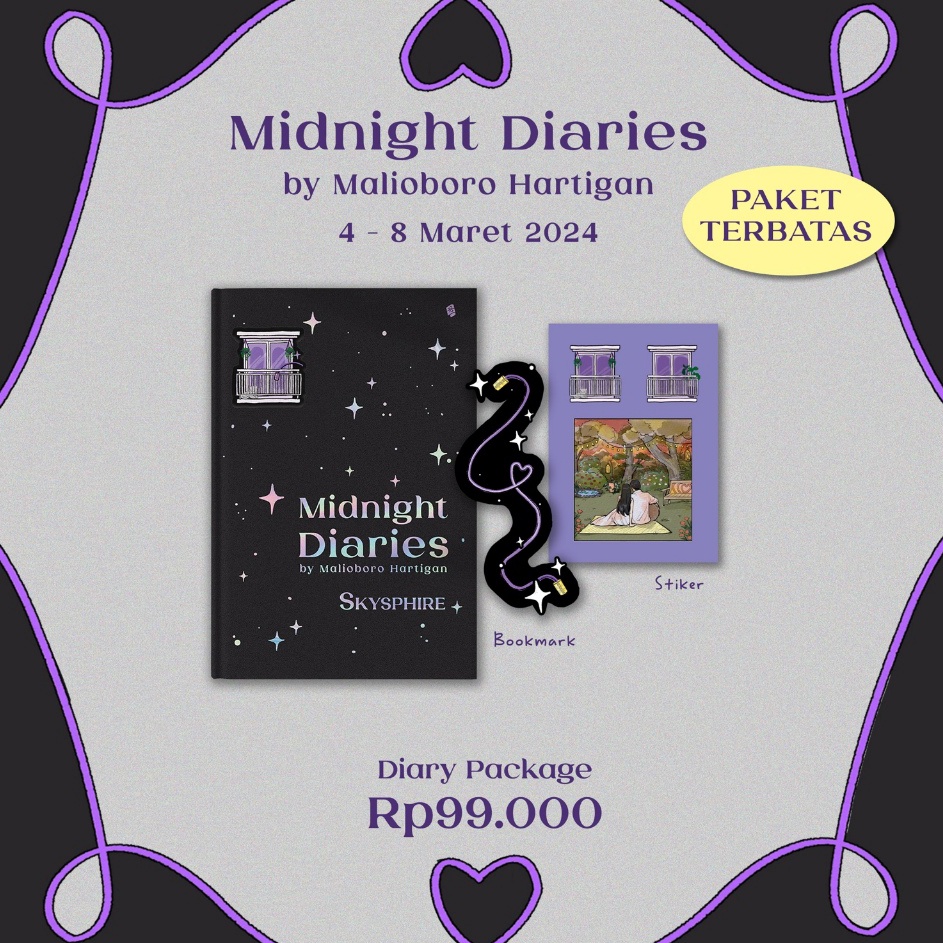 Ready Stok  Malioboro at Midnight Edisi Hardcover  Skysphire  Bukune Original  Midnight Diaries By M