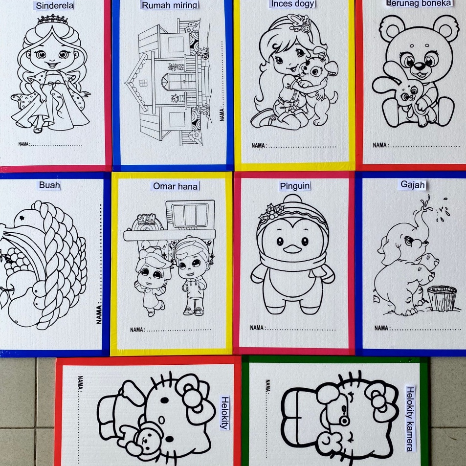 

paket 1 pcs ukuran 33x5 styrofoam lukis sterofoam mewarnai seterofoam steropom lukisan anak edukasi melukis styrofoam