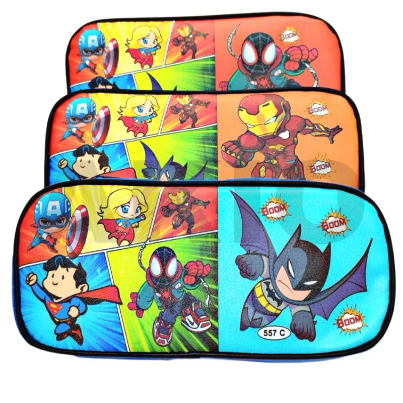 

Tempat Pensil Anak Perempuan Laki Laki Karakter SUPERHERO AVENGERS SPIDERMAN IRONMAN BATMAN Lucu Zipper Ziper Resleting Pouch 557 C