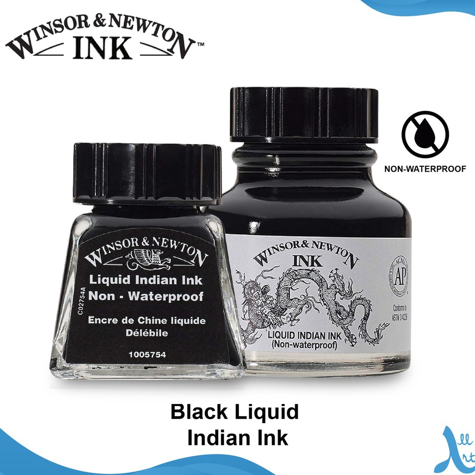 

Promo Winsor Newton Black d Indian Ink Calligraphy