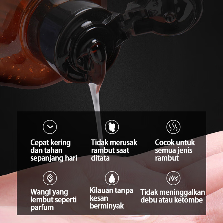 gel rambut cair pria menghidrasi menata rambut minyak rambut tidak lengket tidak berminyak gel