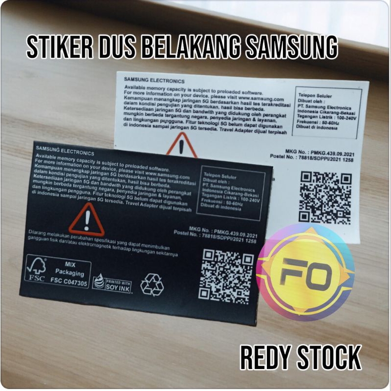 

Rad Stiker Box Samsung ISI 10 PCS Segel Box Belakang Dus HP Samsung - Siap Kirim