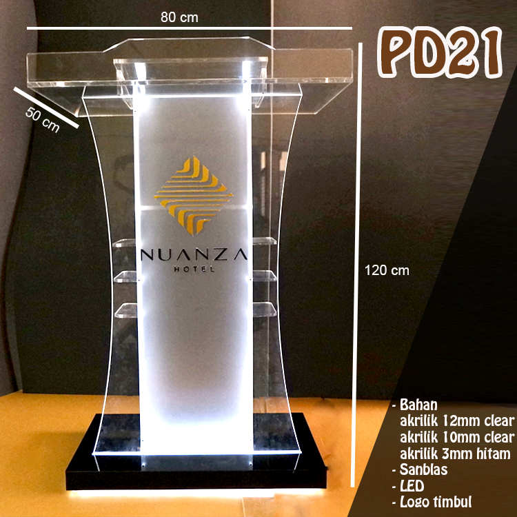 

CUSTOM MIMBAR / PODIUM AKRILIK PD21 LED