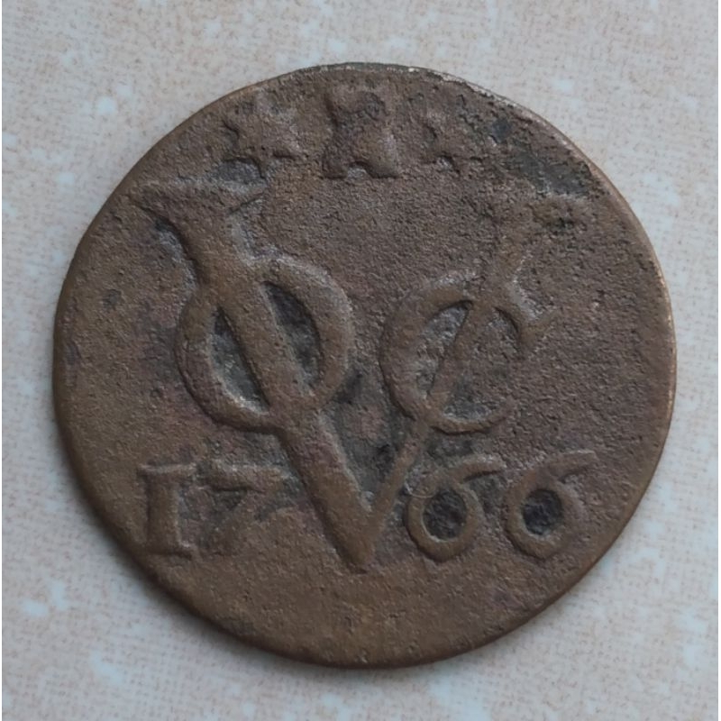 Koin Kuno VOC 1 Doit 1766 Zeeland - YN1561