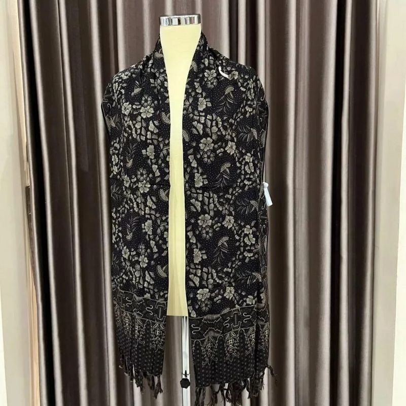 Syal Batik Scarf Batik Balian Bunga Katun