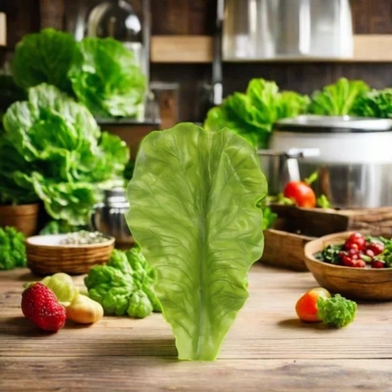 

Siap Dikirim Daun selada buatan kecil lembut menyerupai buah dan sayuran daun hijau untuk dekorasi Hamburger sayuran buatan