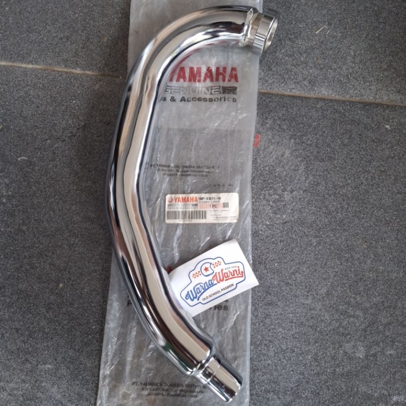 Leher knalpot scorpio lama SX4 chrome | 5BP-E4611-10
