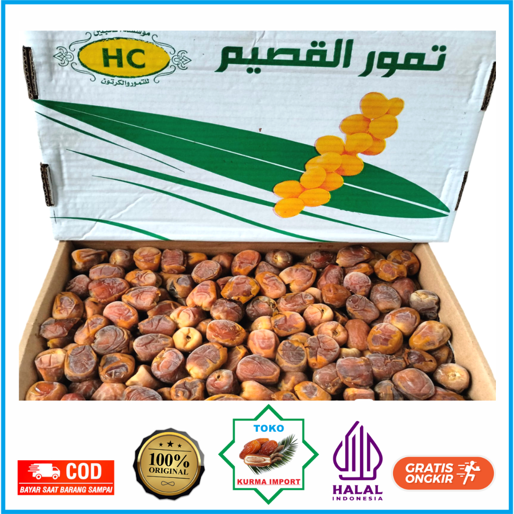 

Kurma Sukari Alqasim 3kg Alqosim Al-qasim 3 kg
