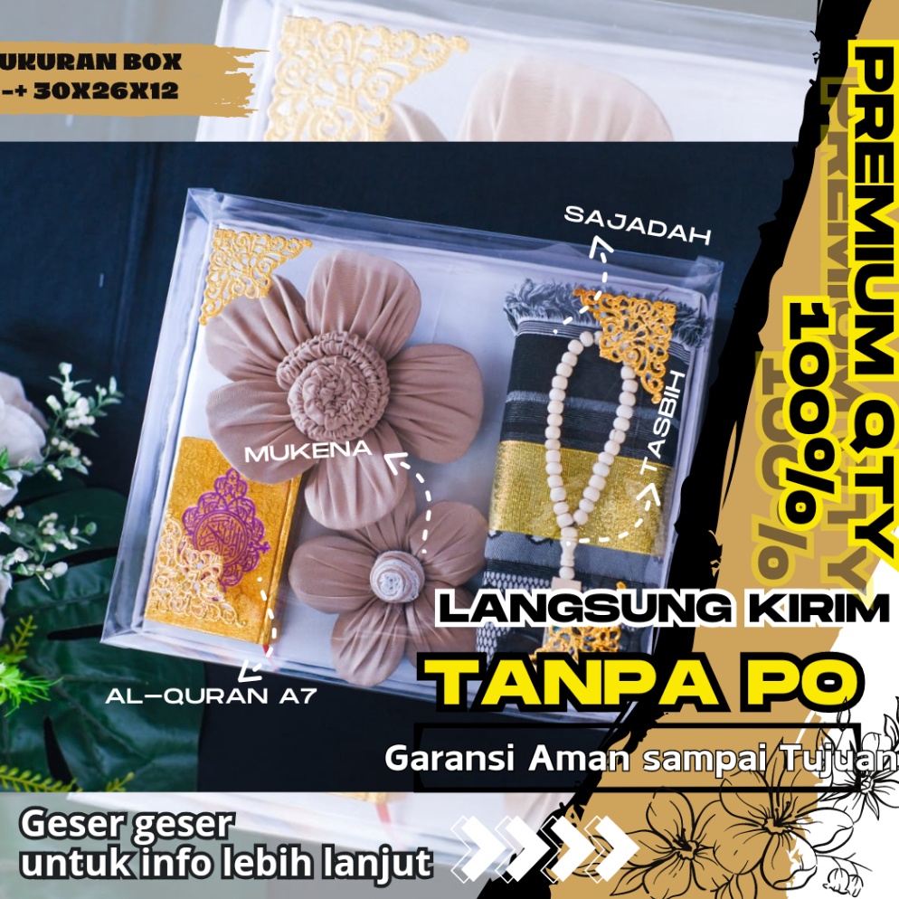 ART V77N SGBMahar Seperangkat Alat Sholat Seserahan Lamaran Hantaran Alat Sholat Mahar Pernikahan Ha