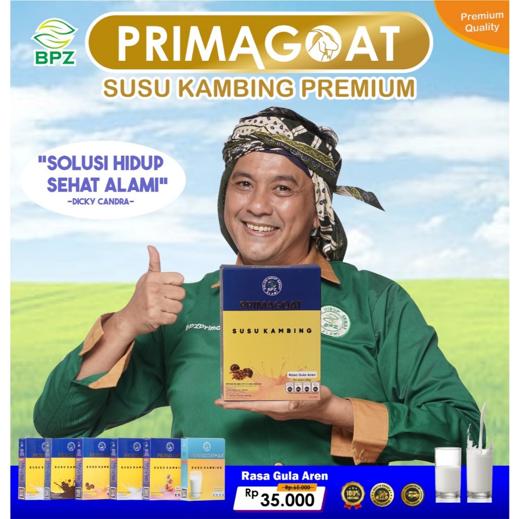 

Susu Kambing Primagoat Gula Aren Atasi Badan Pegal Linu Rematik Saraf Kejepit Asam Urat Nyeri Sendi Tulang dan Otot Original 250gr