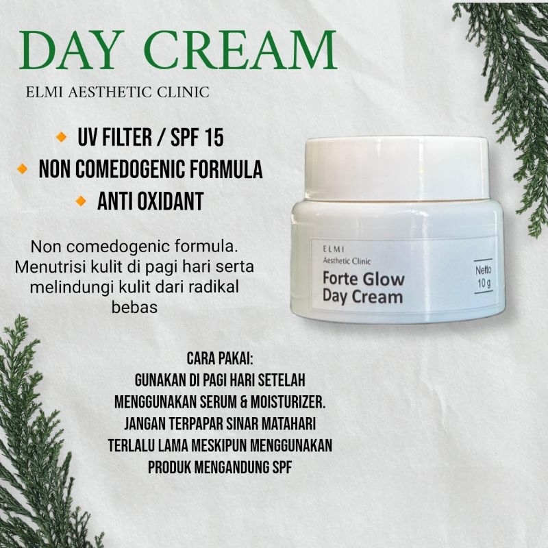 ❤️ELMI❤️FORTE GLOW DAY CREAM | CREAM PAGI FOUNDATION | CREAM PAGI ELMI | SUNSCREEN | DR WIDYARINI | 