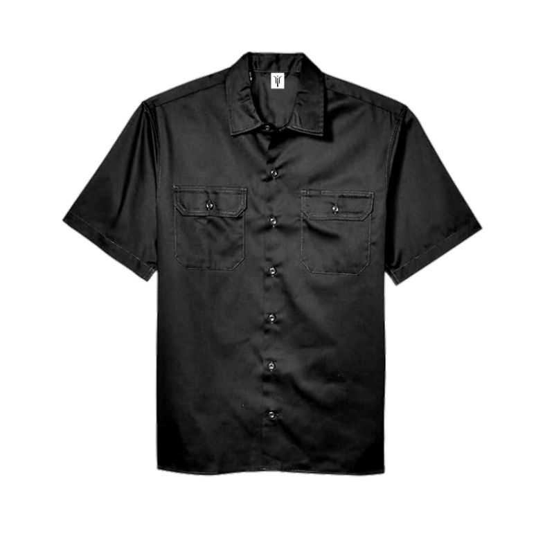 workshirt polos kemeja hitam kerja/lapangan pria pdh hitam pria kemeja mtac