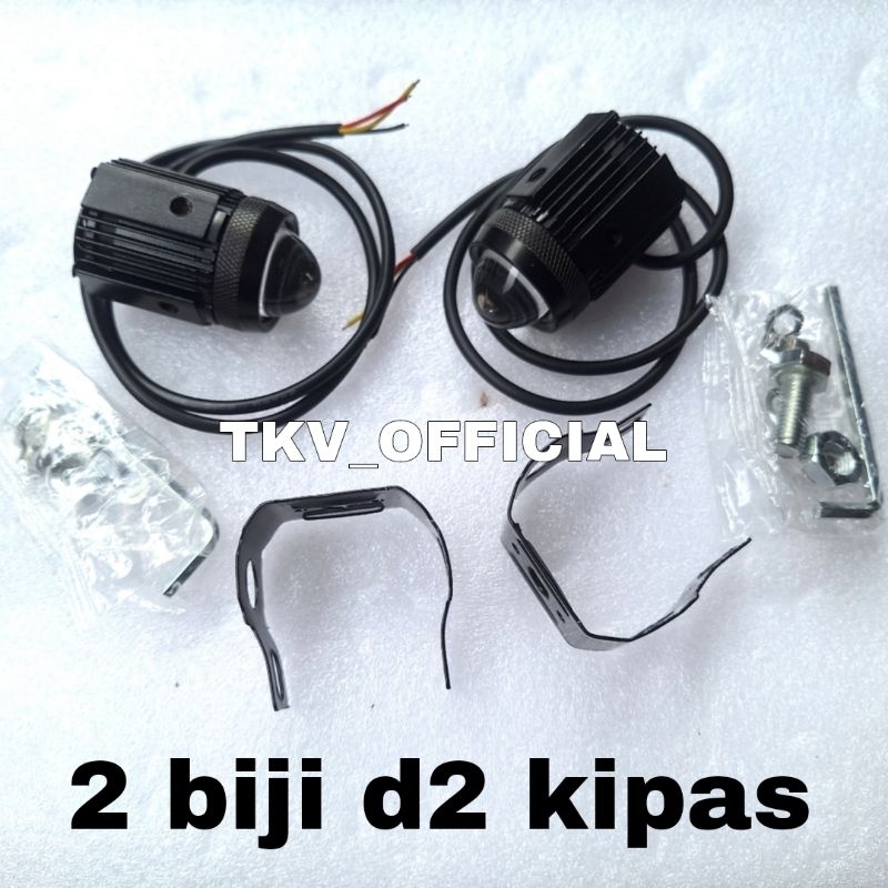 KLSUS LAMPU LED D2 PREMIUM KIPAS LASER SUPER TERANG / LAMPU SOROT MOBIL D2 LASER KIPAS PREMIUM/LAMPU