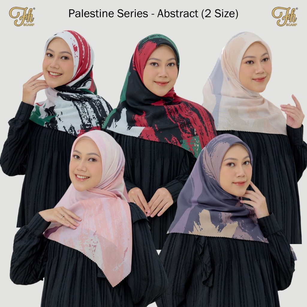 FH Scarf Voal Motif Printing Sublim Palestine Abstract Series