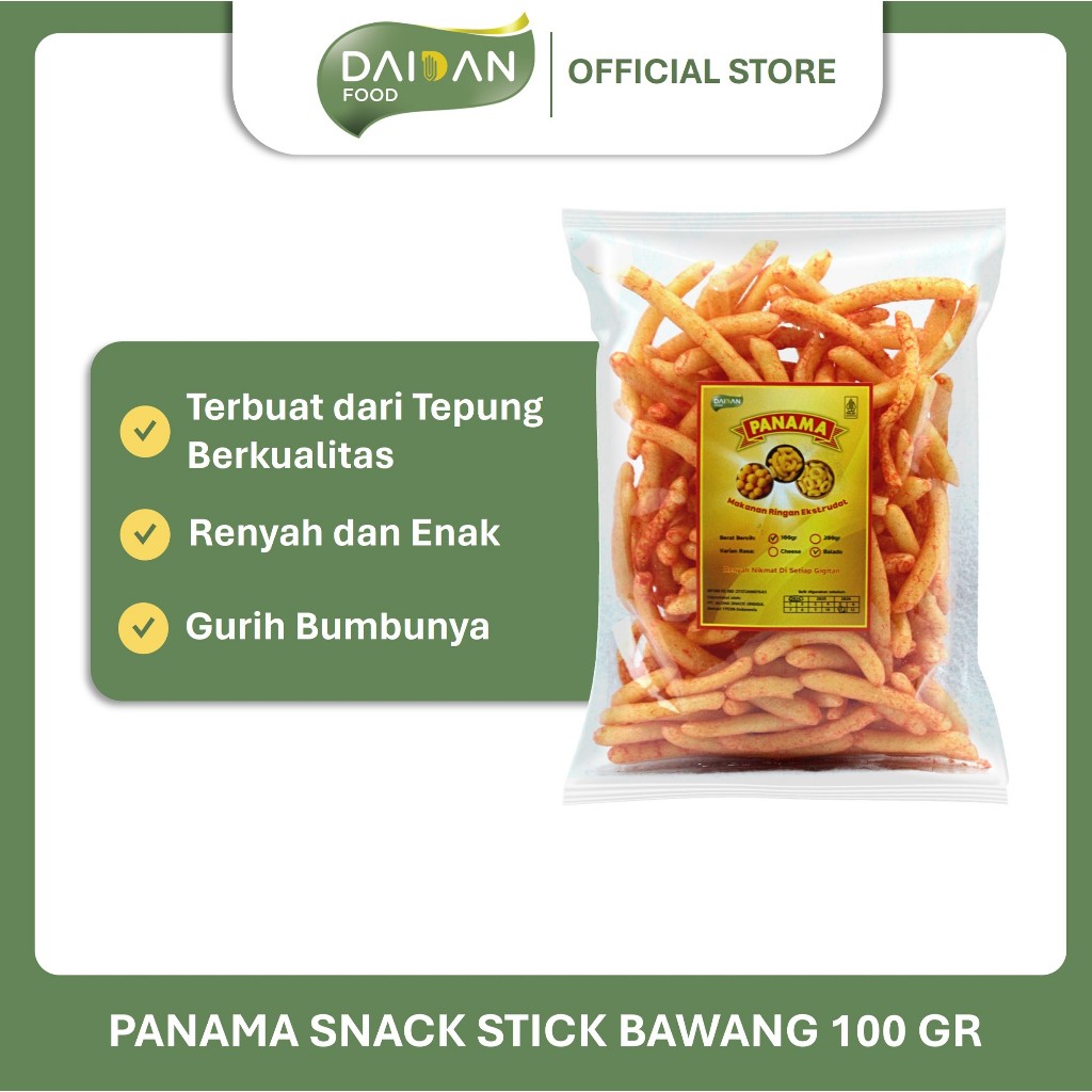 

Panama Snack Stick Bawang 100 gr