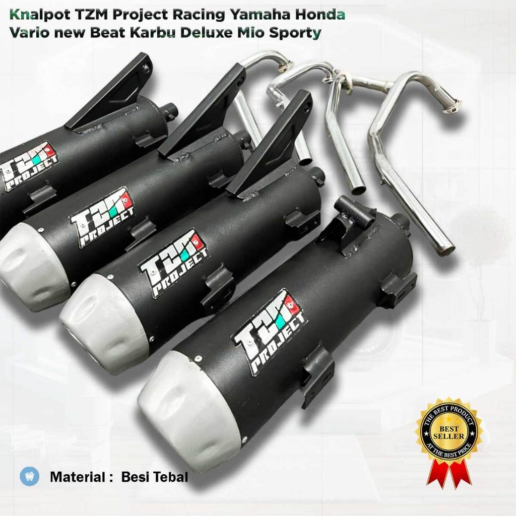 Knalpot TZM Project Racing Beat Karbu Deluxe Vario New 160 Kenalpot Racing TZM