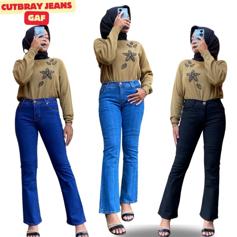 CELANA JEANS CUTBRAY//CELANA JEANS WANITA STRETCH//CELANA WANITA JEANS CUTBRAY//JEANS CUTBRAY WANITA