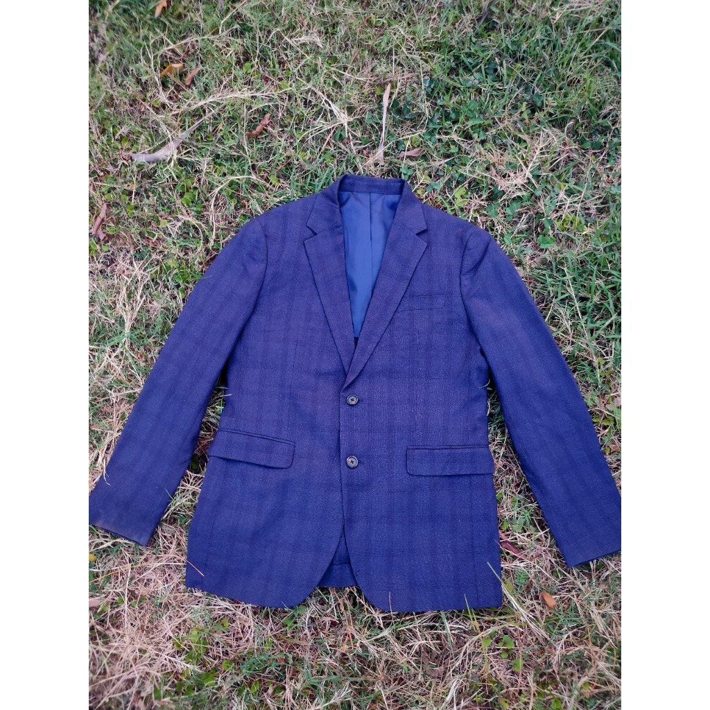 SPAO JAS BLAZER PRIA NAVY TEBAL FREE DASI