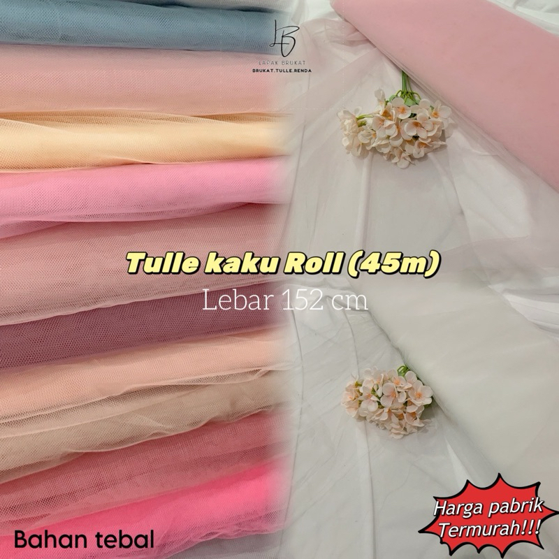 Kain Tulle roll / Tille roll / Kaku / Hard GROSIR ROLL