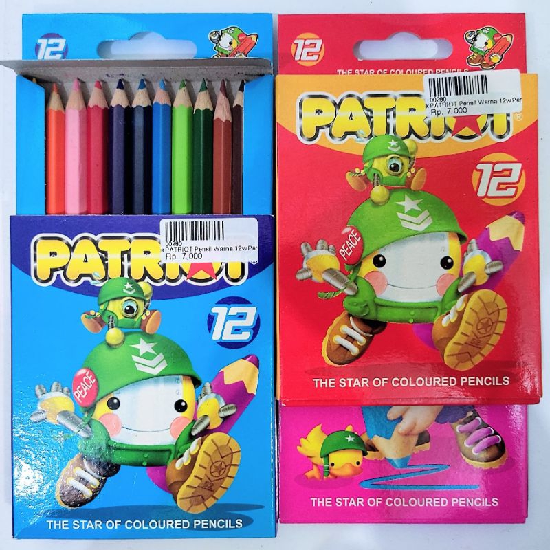 

Patriot Colour Pensil 12 Warna Pendek