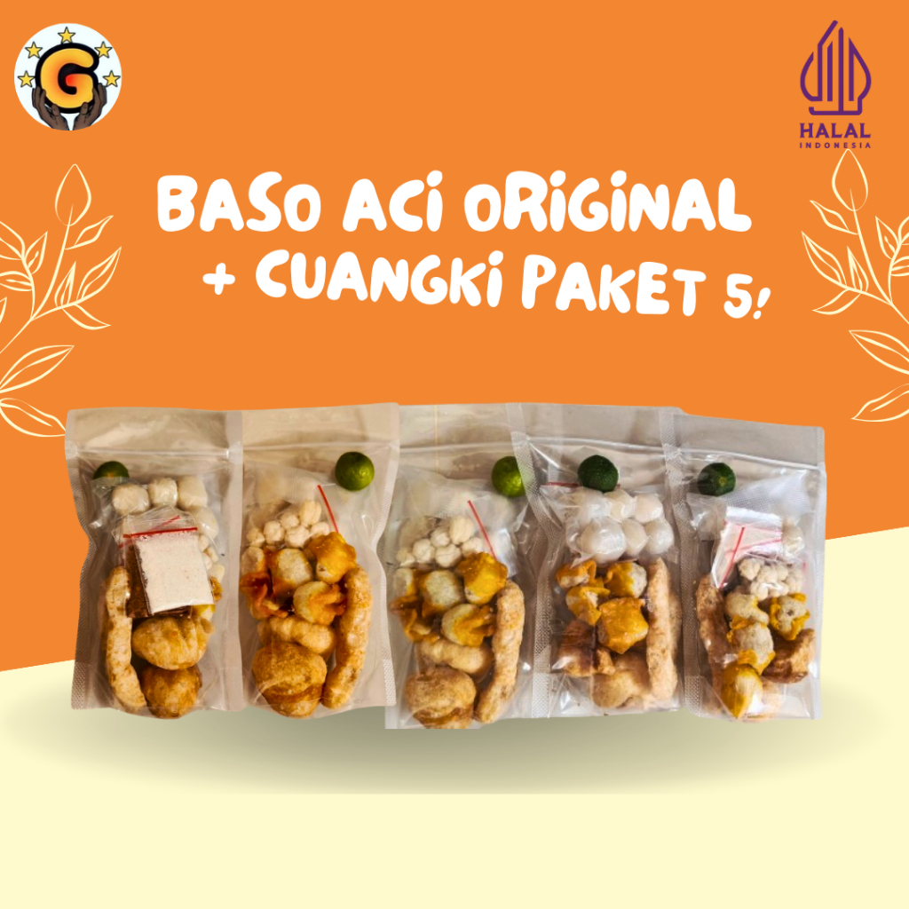 

Baso Aci + Cuangki paket 5 pcs Harga Murah Enak Gurih dan Nikmat