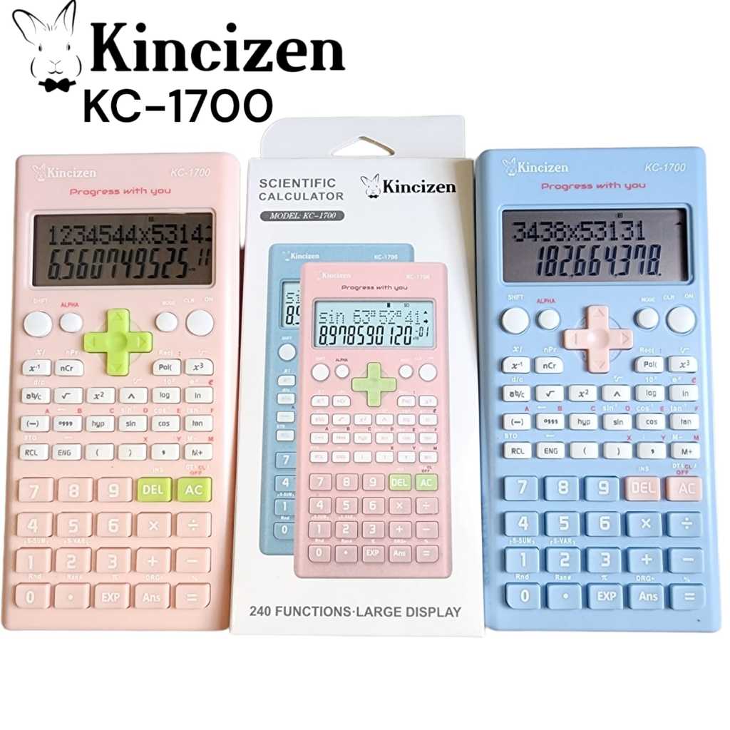 

Deli Calculator Scientific KINCIZEN 1700 KC 1700 Kalkulator 240 Fungsi