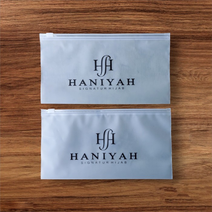 Zipper bag plastik premium zipper lock hijab kantong tempat kerudung